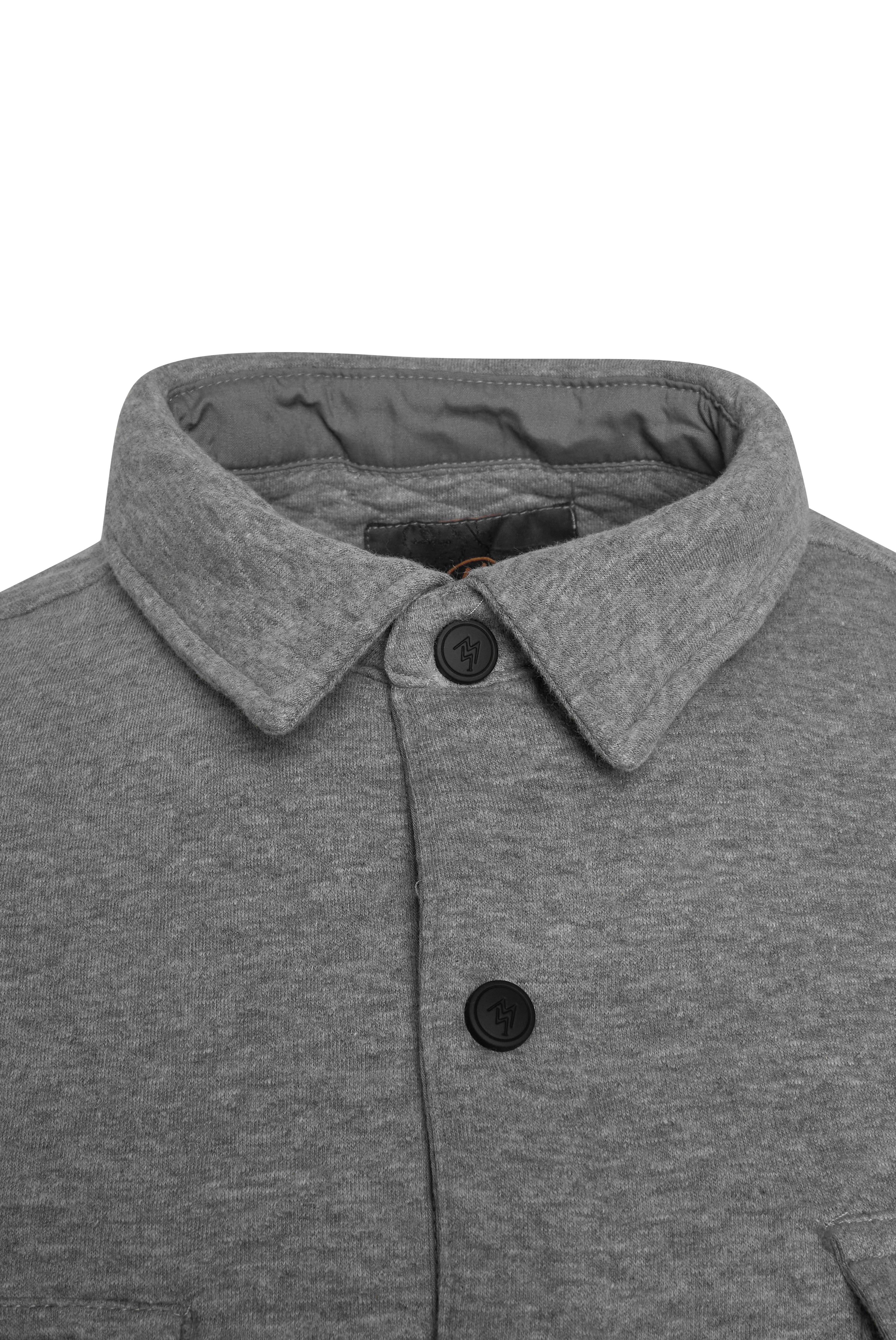 Virgil Quilted Overshirt Grey RRP £100