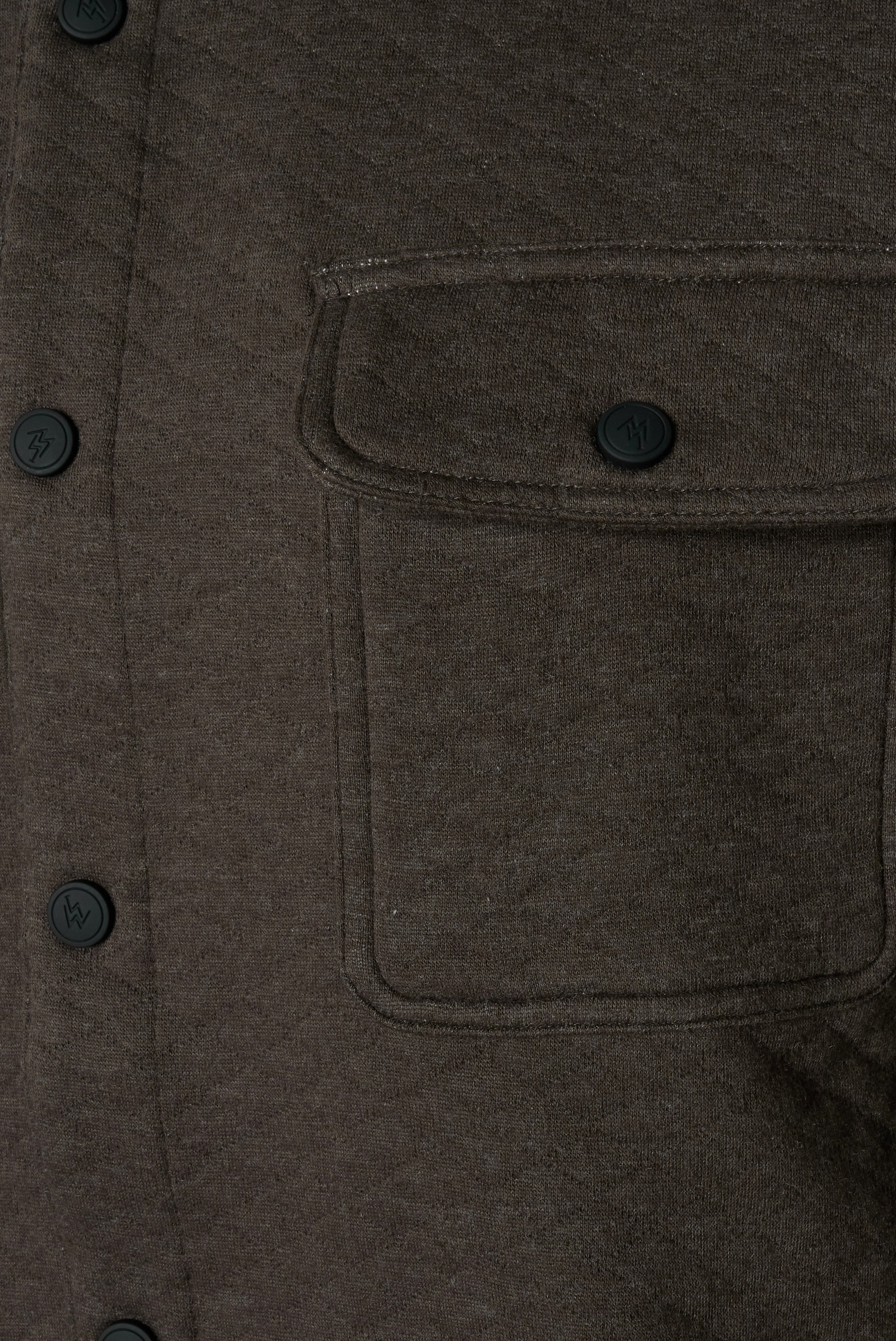 Virgil Quilted Overshirt Brown RRP £100