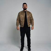 Load image into Gallery viewer, ProGo Ronnie Men's Bomber Jacket Khaki RRP £99.99