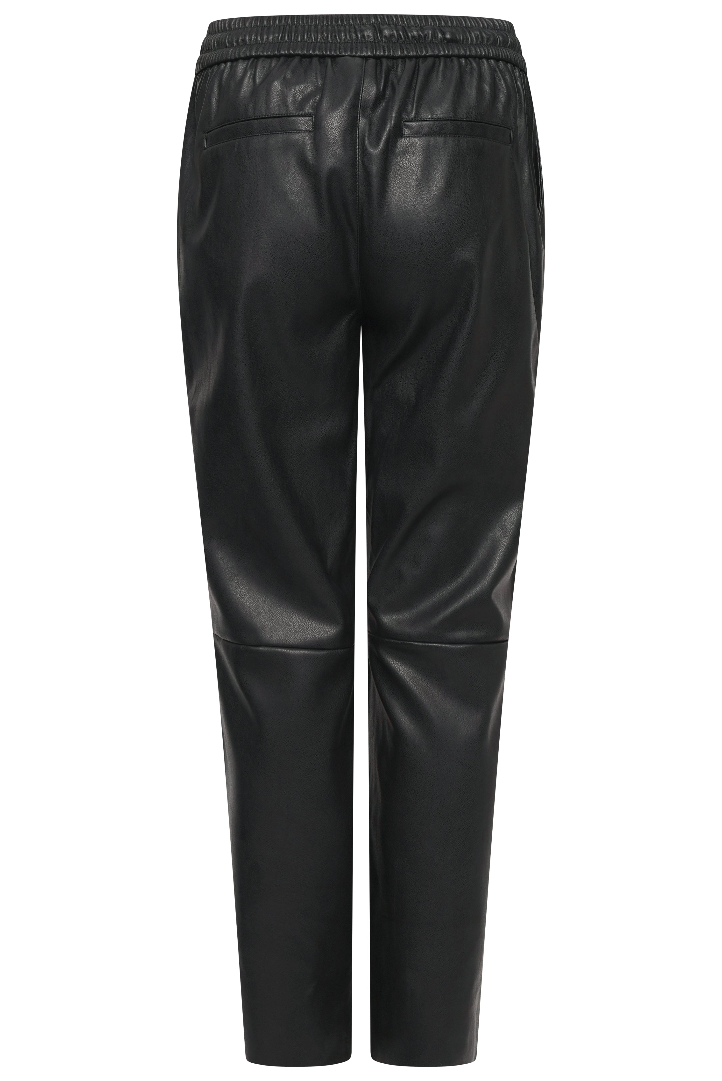 Elle Tessa Drawstring Waist Faux Leather Trousers RRP £65