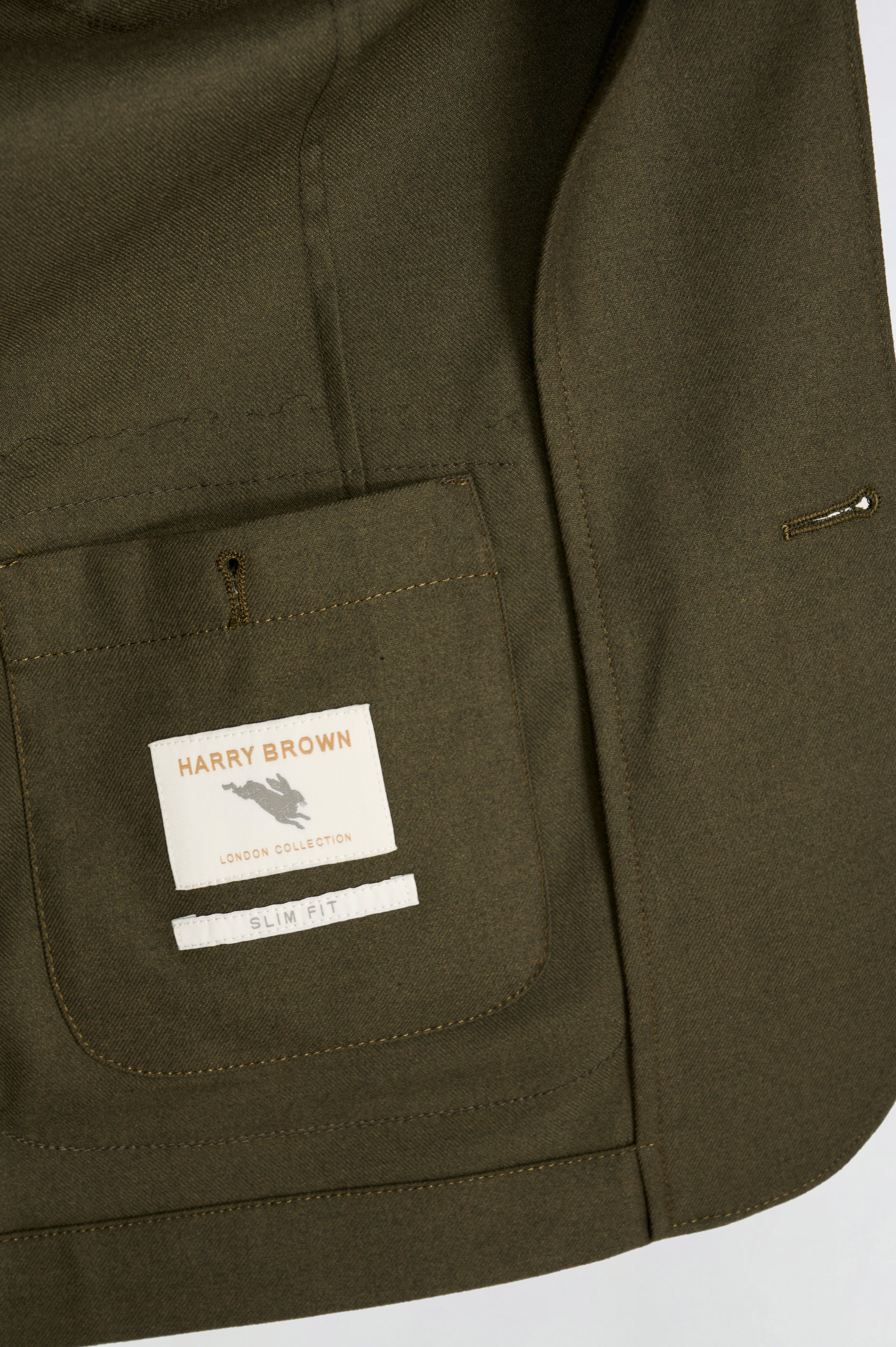 Arthur Flannel Jacket in Khaki RRP £159