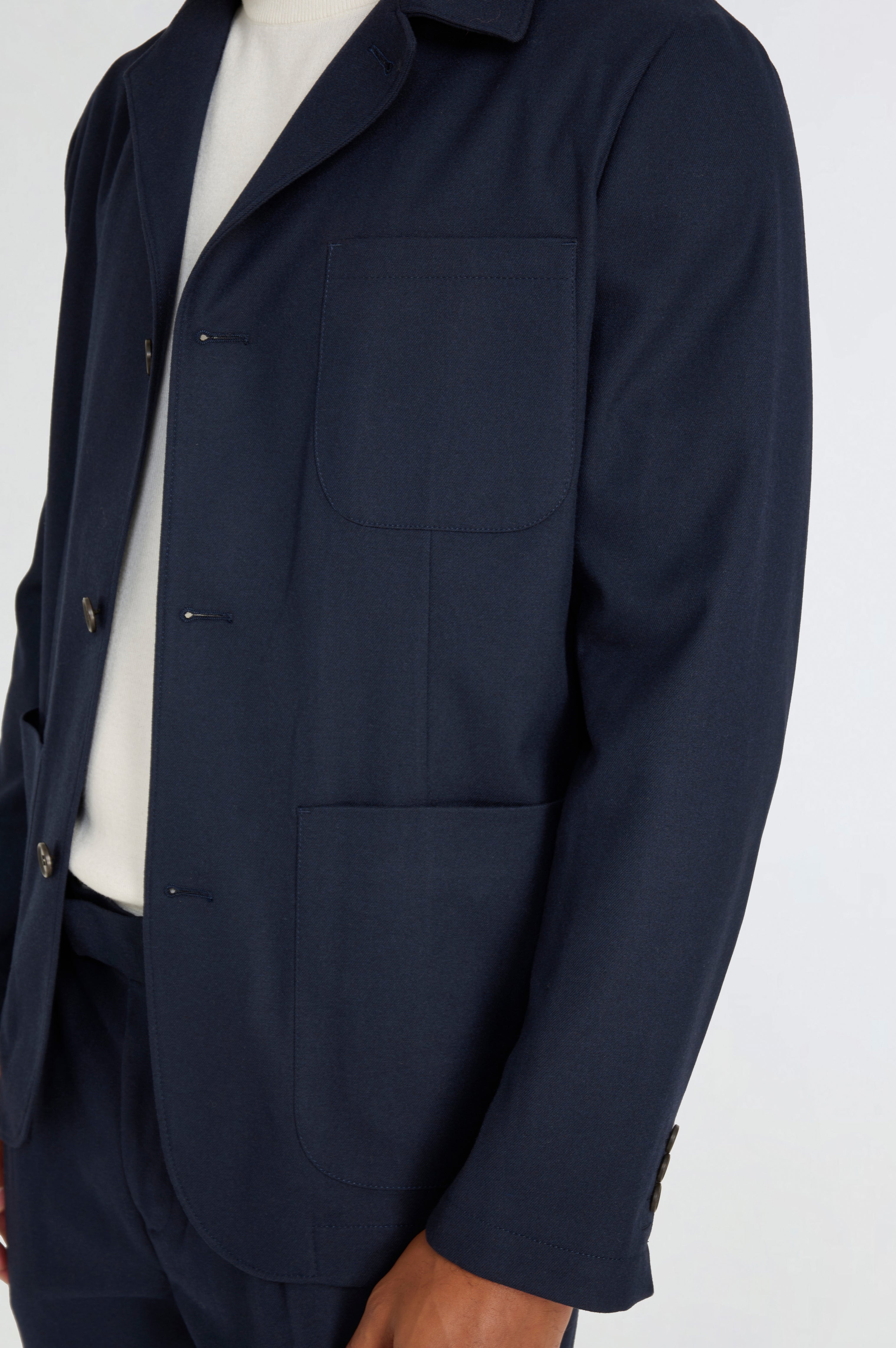 Arthur Flannel Jacket in Navy RRP £159