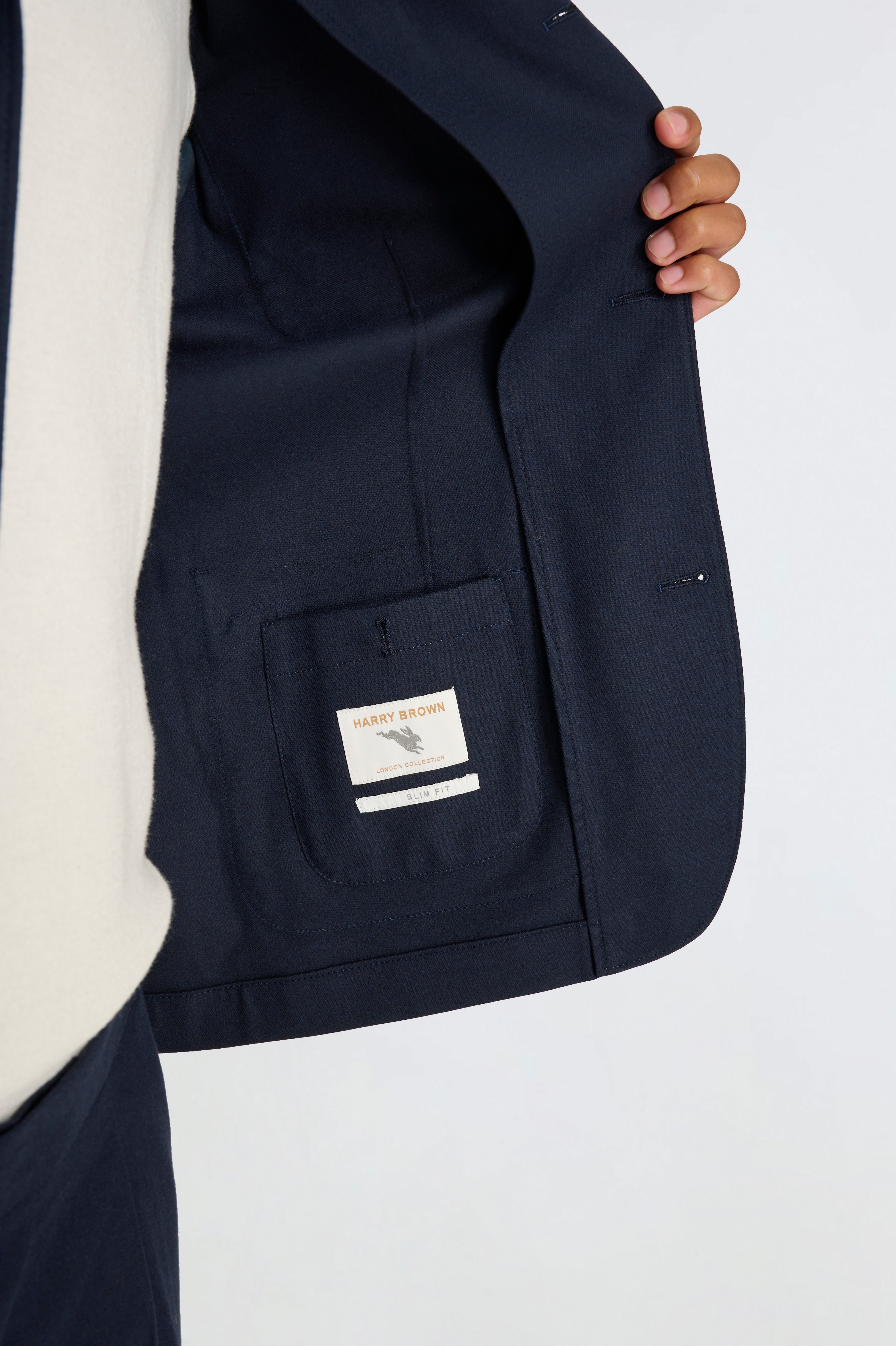 Arthur Flannel Jacket in Navy RRP £159