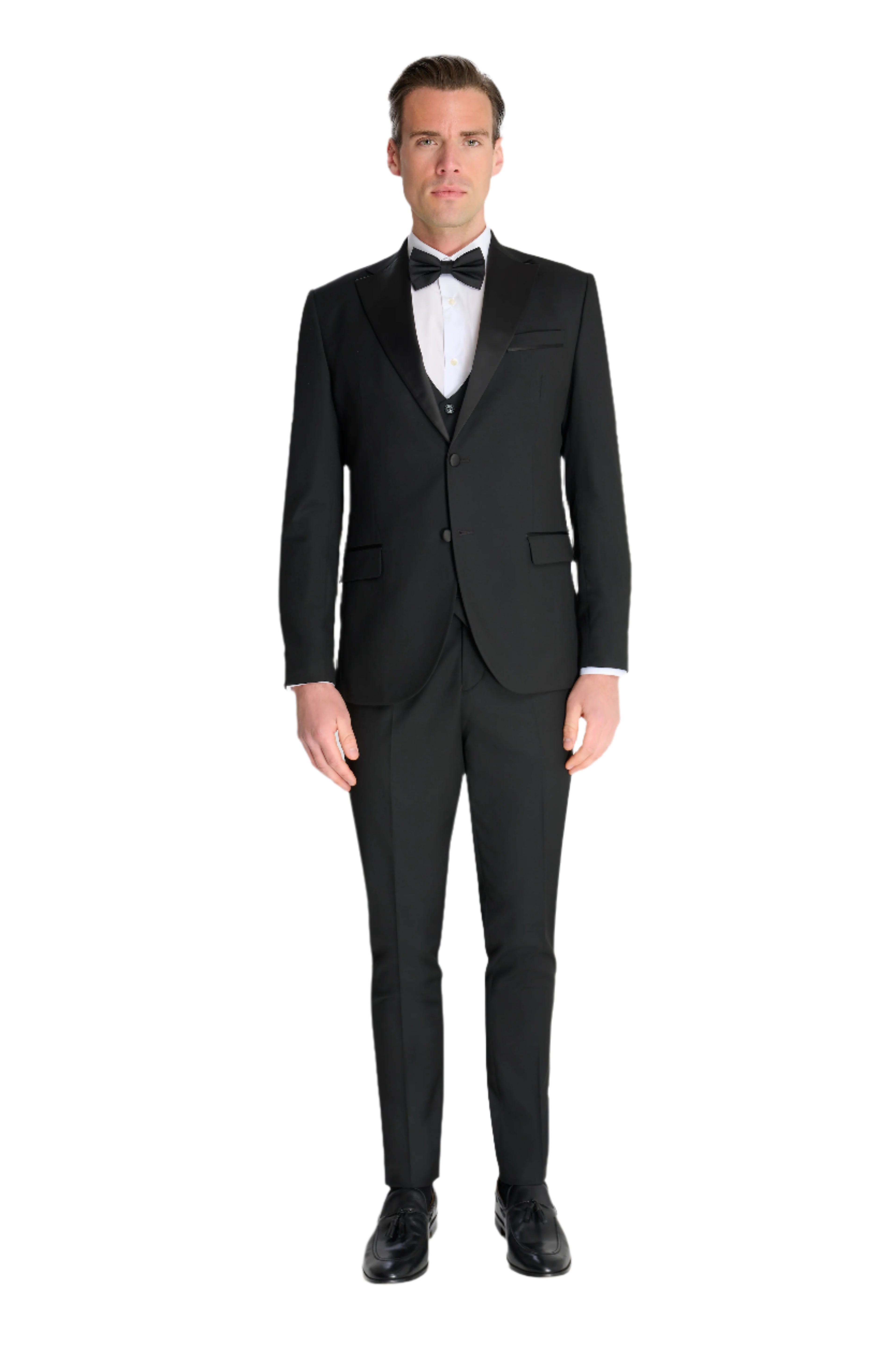Edina 3 Piece Tuxedo Suit Set by Carter & Jones in Black RRP £229