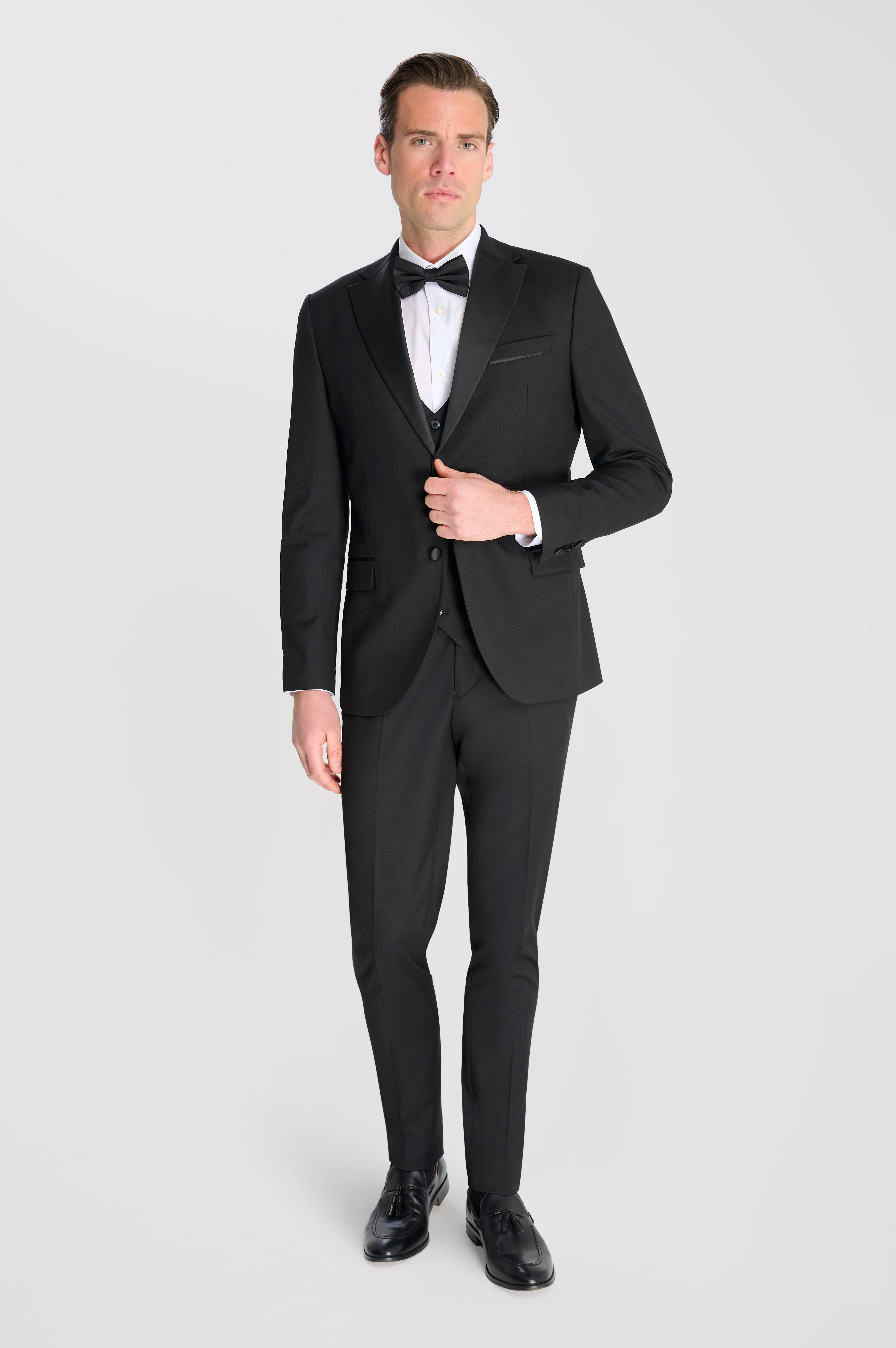 Edina 3 Piece Tuxedo Suit Set by Carter & Jones in Black RRP £229