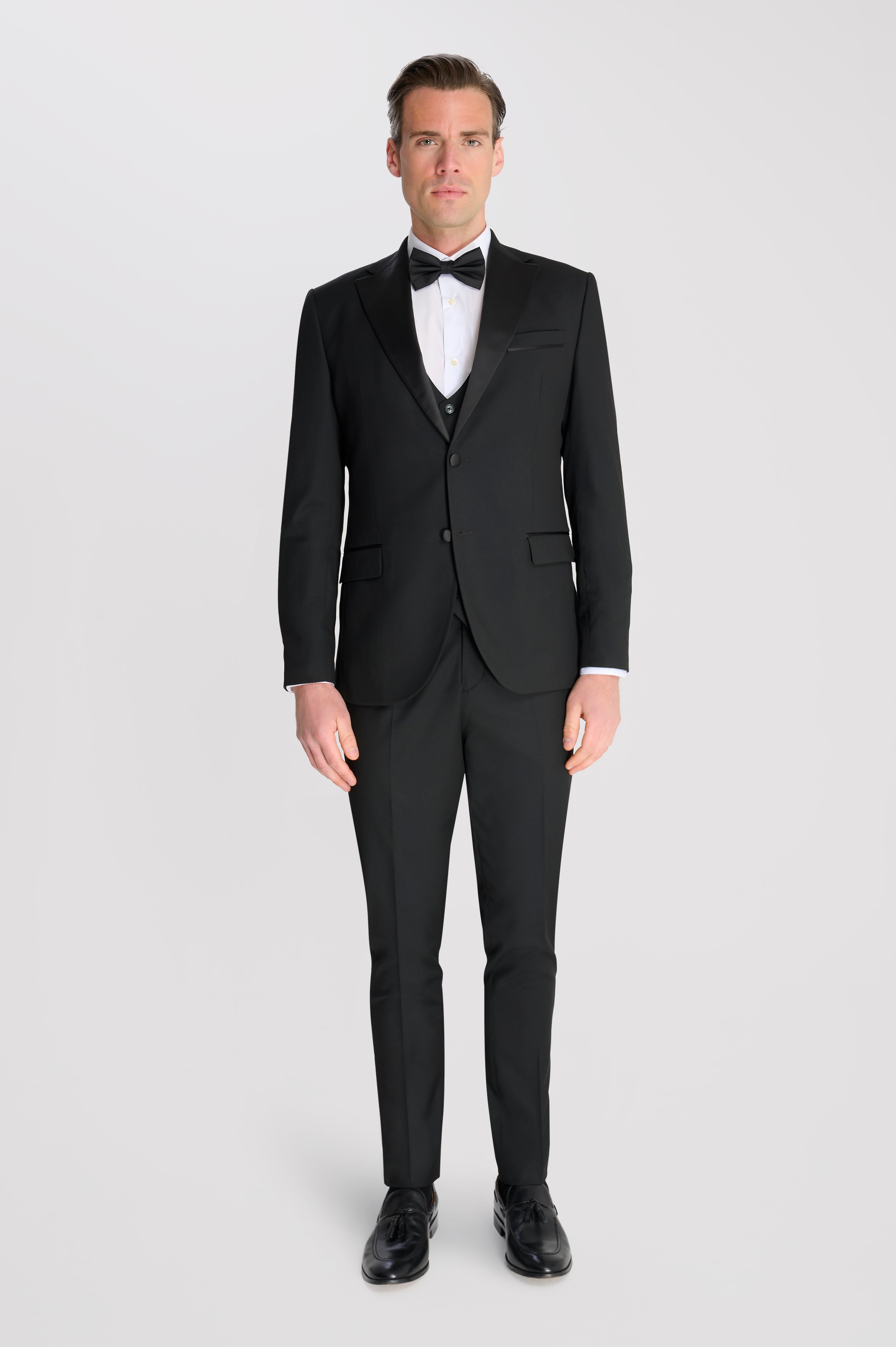 Edina 3 Piece Tuxedo Suit Set by Carter & Jones in Black RRP £229