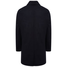 Load image into Gallery viewer, Harry Brown Navy Wool Blend Overcoat RRP £135
