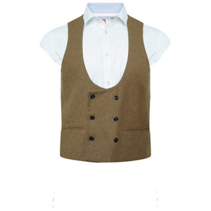 Harry Brown Tan Three Piece Slim Fit Wool Suit RRP £299