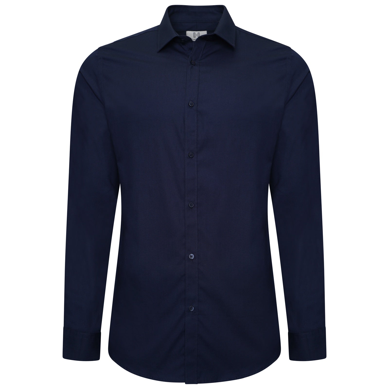Harry Brown Cotton Shirt in Navy RRP £80