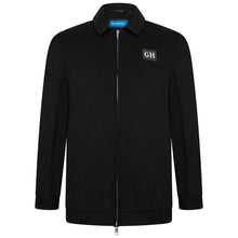 Load image into Gallery viewer, Extra-Tall Grey Hawk Smart Collared Full Zip Jacket in Black RRP £119.99
