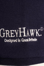 Load image into Gallery viewer, Grey Hawk Shield Badge Pique Polo Shirt in Navy RRP £90
