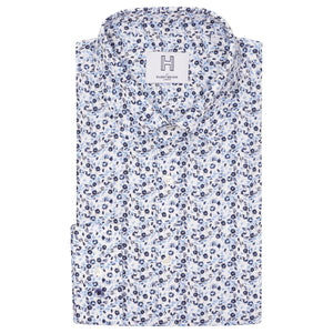 LEON White Floral Printed Shirt RRP £80