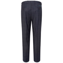 Load image into Gallery viewer, Harry Brown Trousers in Navy/Burgundy Check
