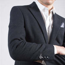 Load image into Gallery viewer, Harry Brown Navy Wool Two Button Blazer
