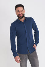 Load image into Gallery viewer, Harry Brown Pique Shirt in Blue RRP £80
