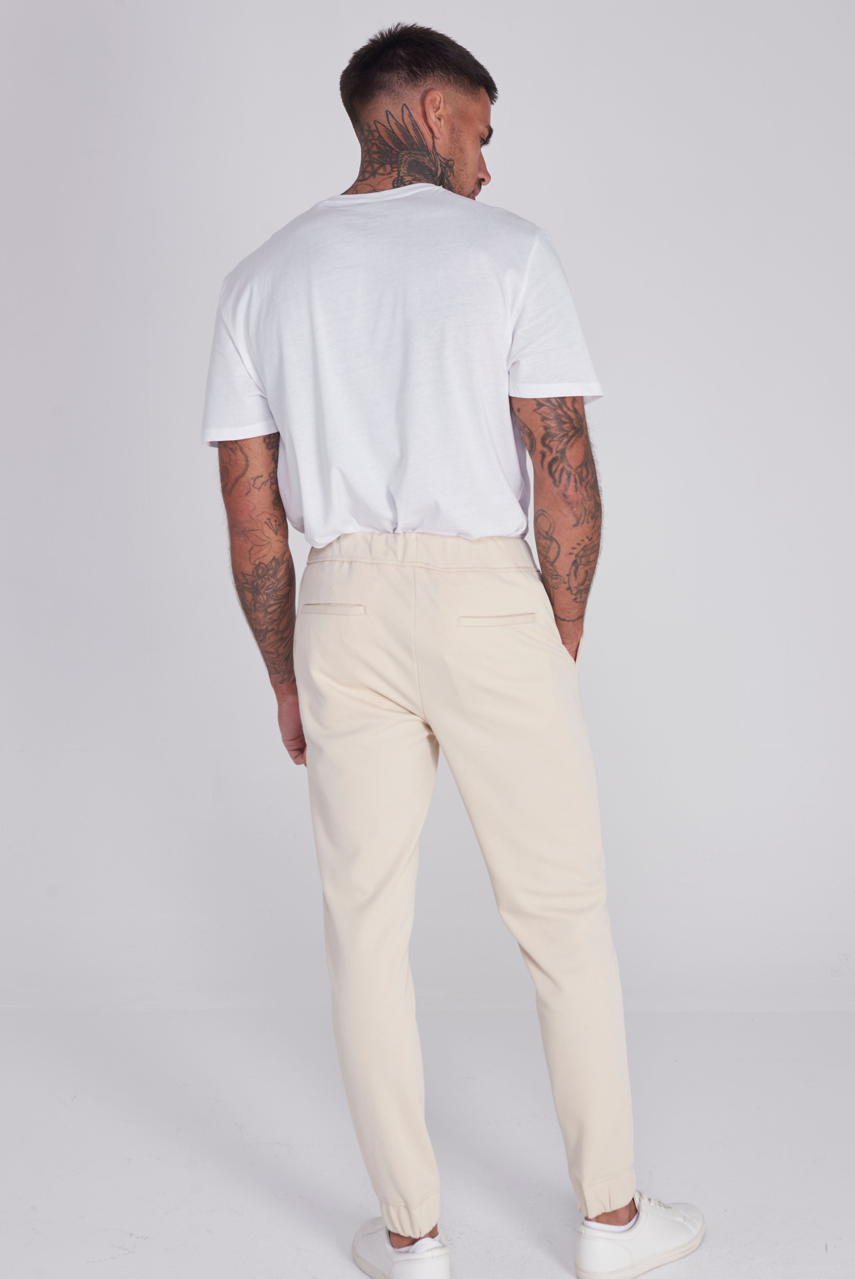 Gisborne Cotton Trouser in Oatmeal RRP £80