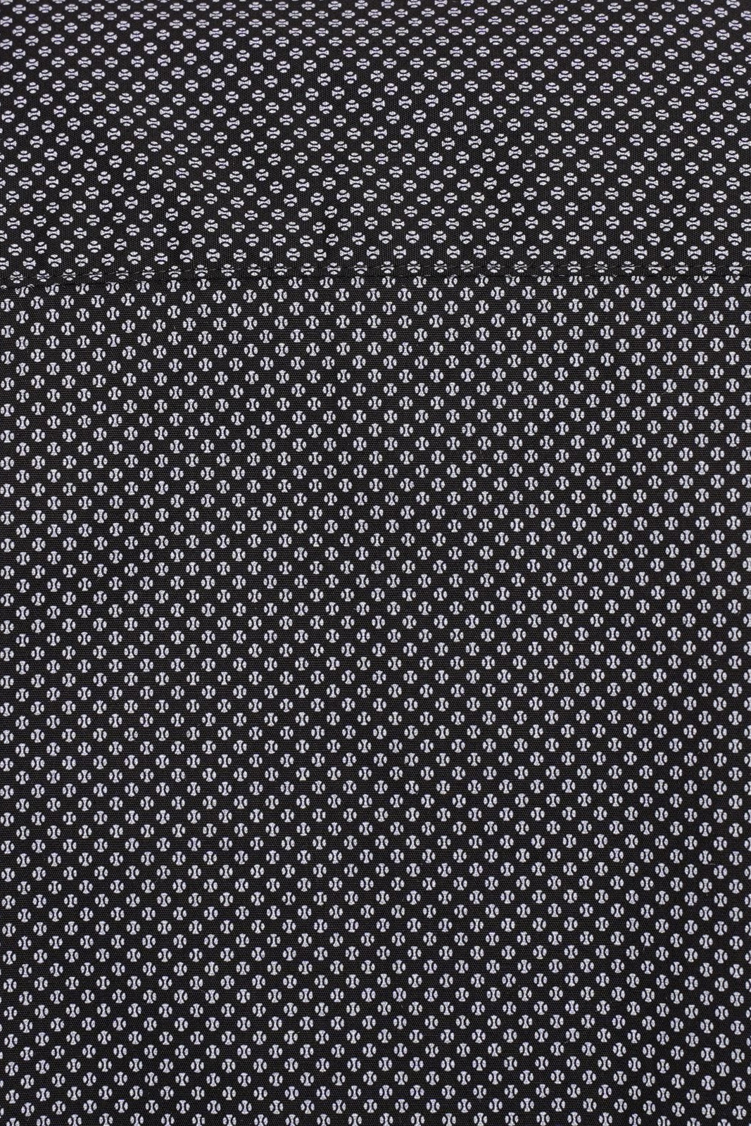 Harry Brown Micro Dot Slim Fit Shirt in Black