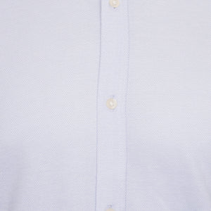 Harry Brown Pique Slim Fit Shirt in Light Blue RRP £80