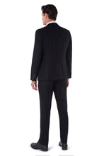 Load image into Gallery viewer, Caleb Harry Brown Black Three Piece Slim Fit Suit RRP 299
