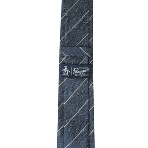 Penguin Silk Navy Stripe Tie