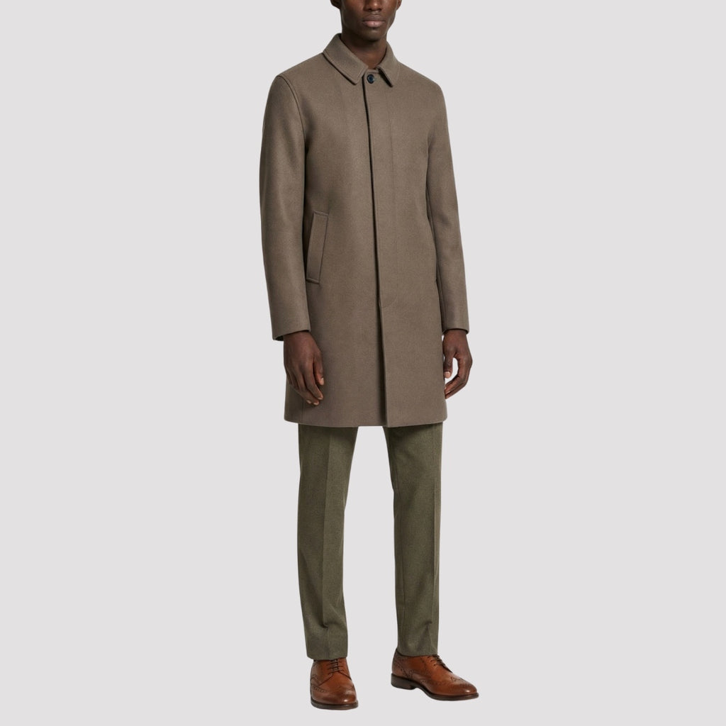 Harold Plain Faux Wool Overcoat RRP £149