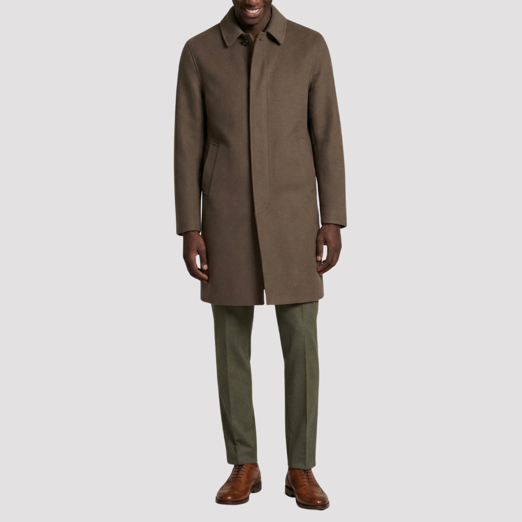 Harold Plain Faux Wool Overcoat RRP £149