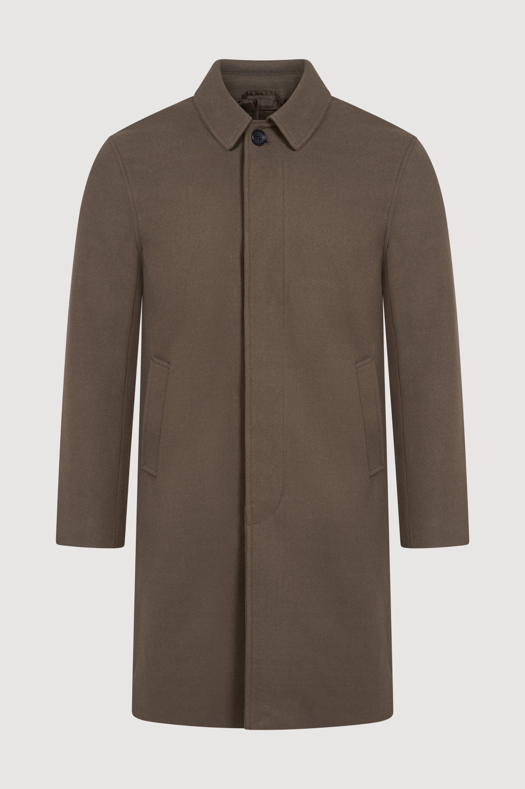 Harold Plain Faux Wool Overcoat RRP £149