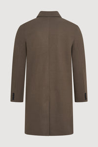 Harold Plain Faux Wool Overcoat RRP £149