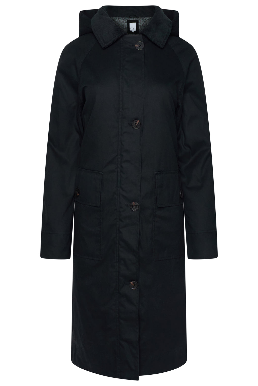 Elle Waxed Cotton Long Coat RRP £189