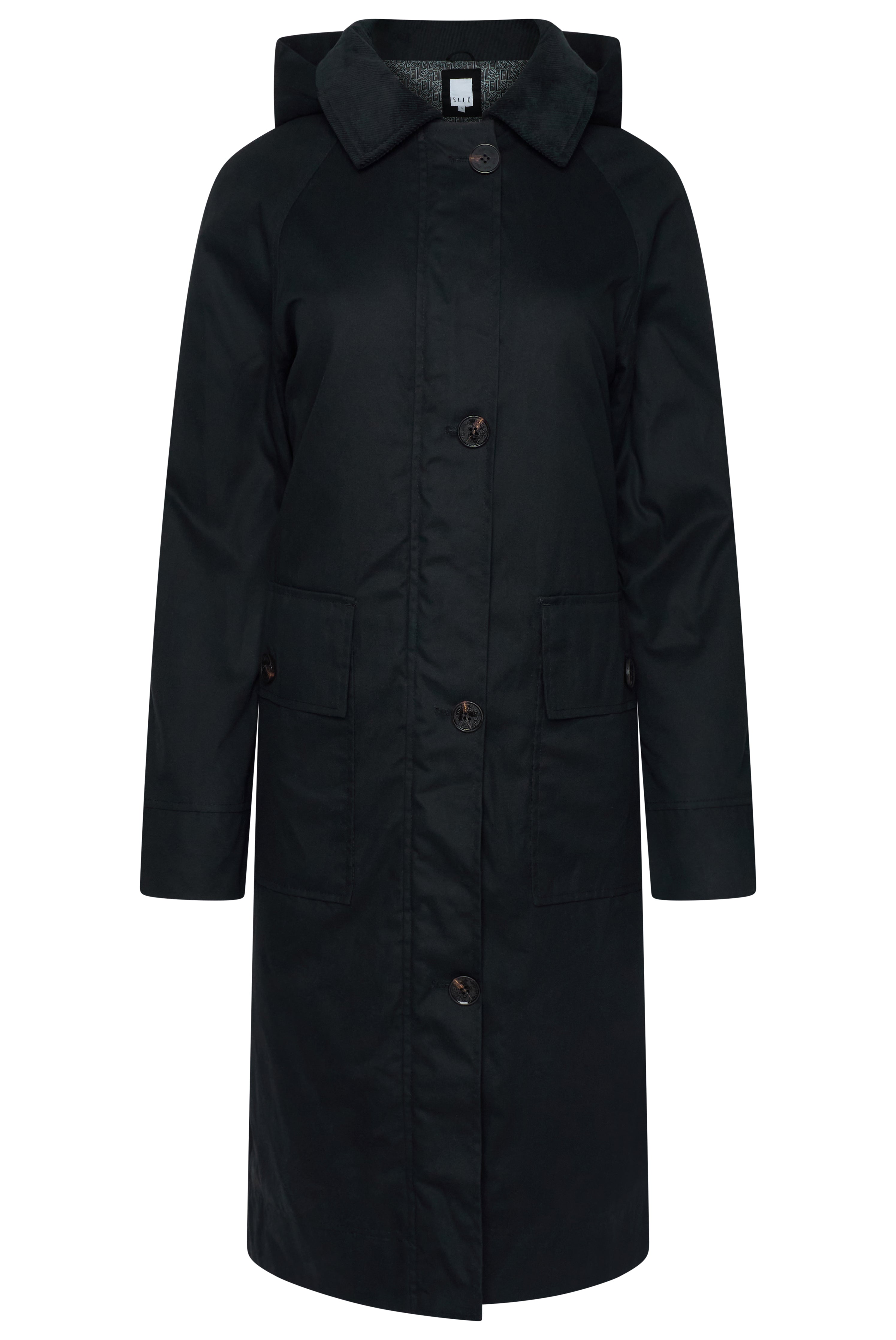 Elle Waxed Cotton Long Coat RRP £189