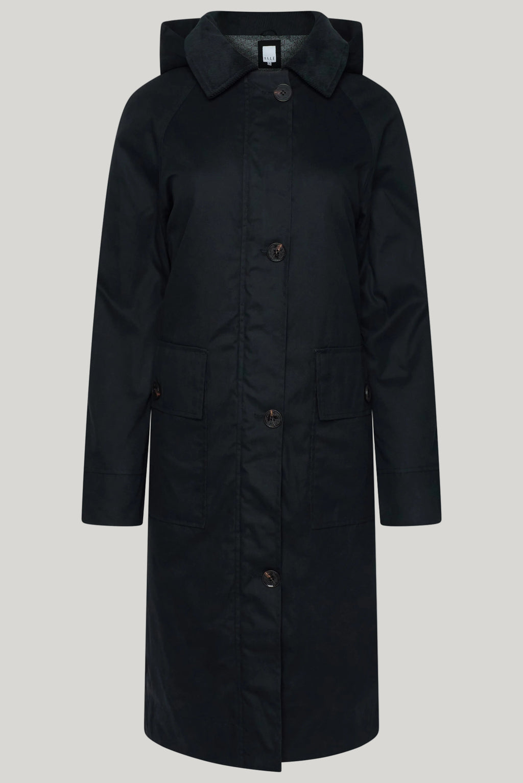 Elle Waxed Cotton Long Coat RRP £189