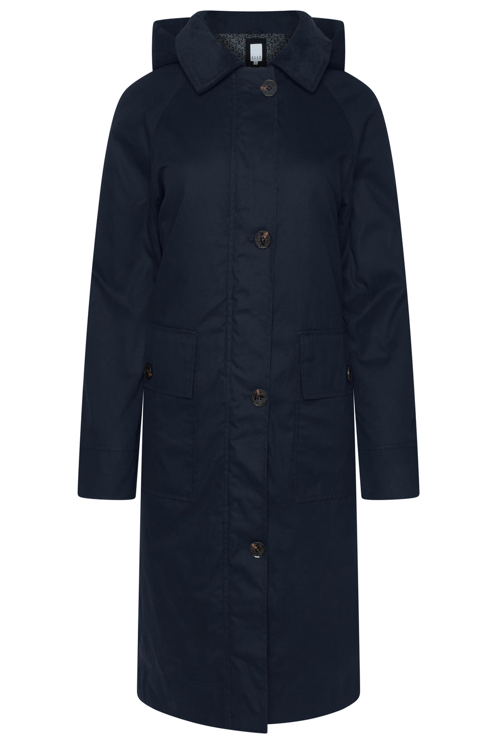 Elle Waxed Cotton Long Coat RRP £189