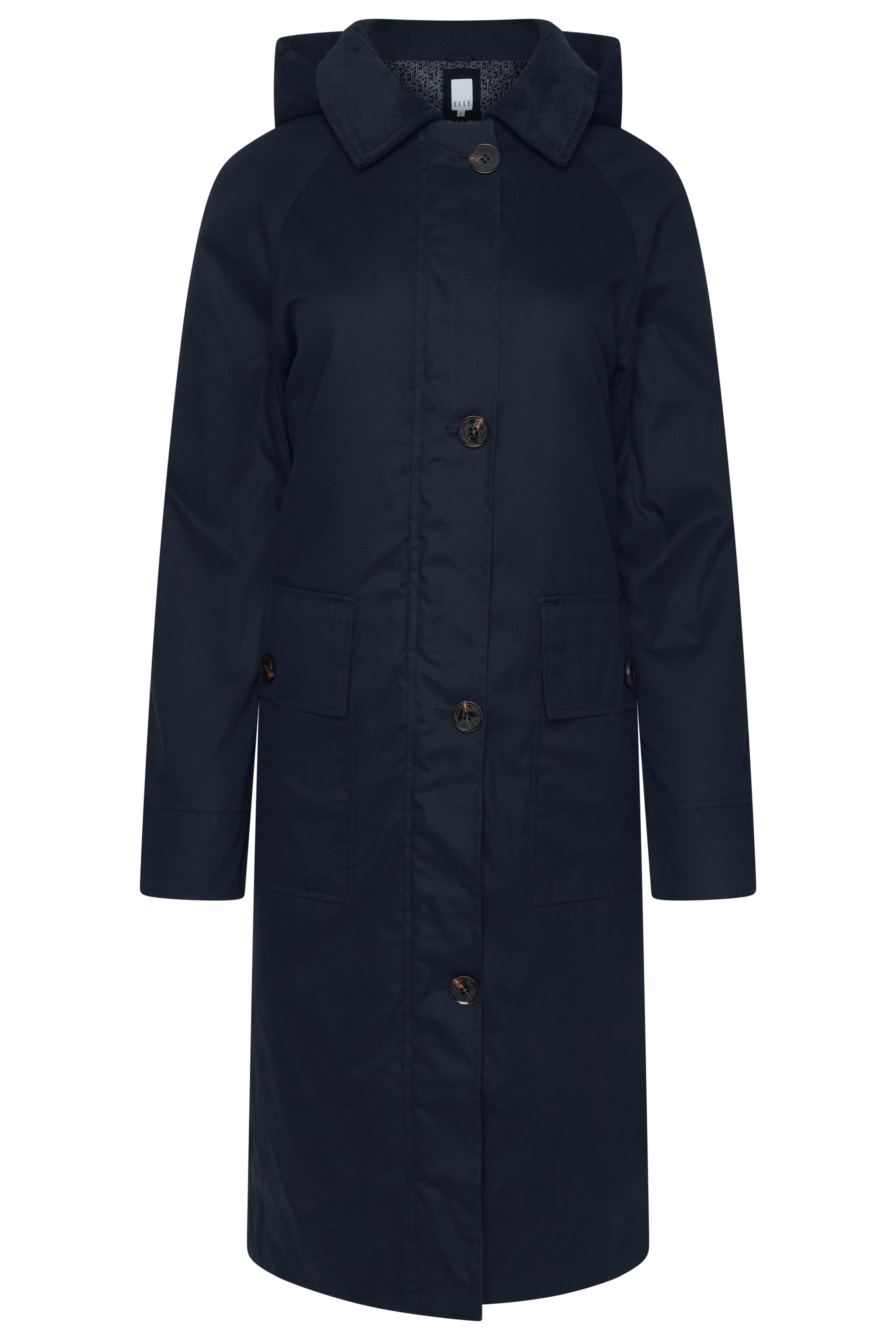 Elle Waxed Cotton Long Coat RRP £189