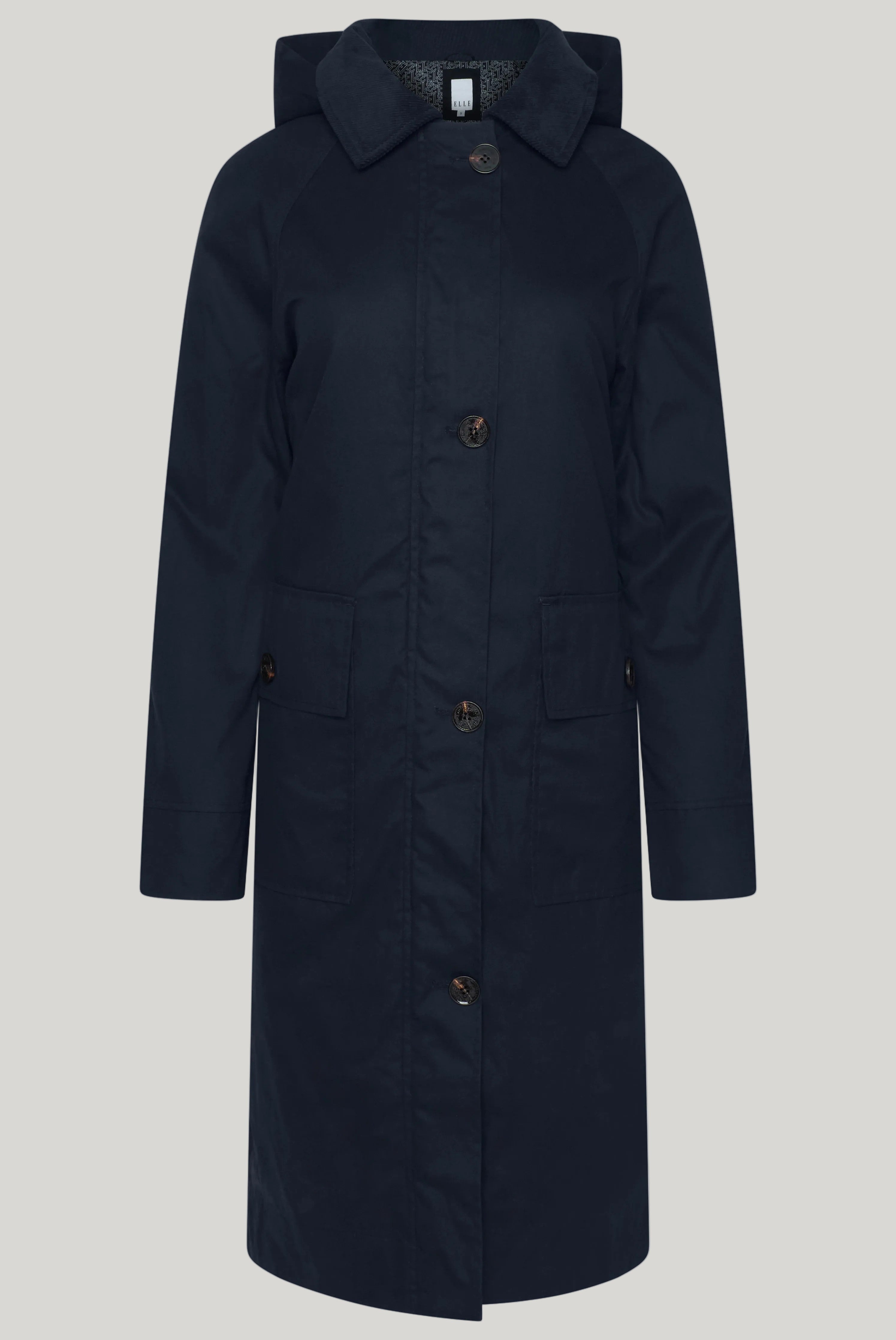 Elle Waxed Cotton Long Coat RRP £189