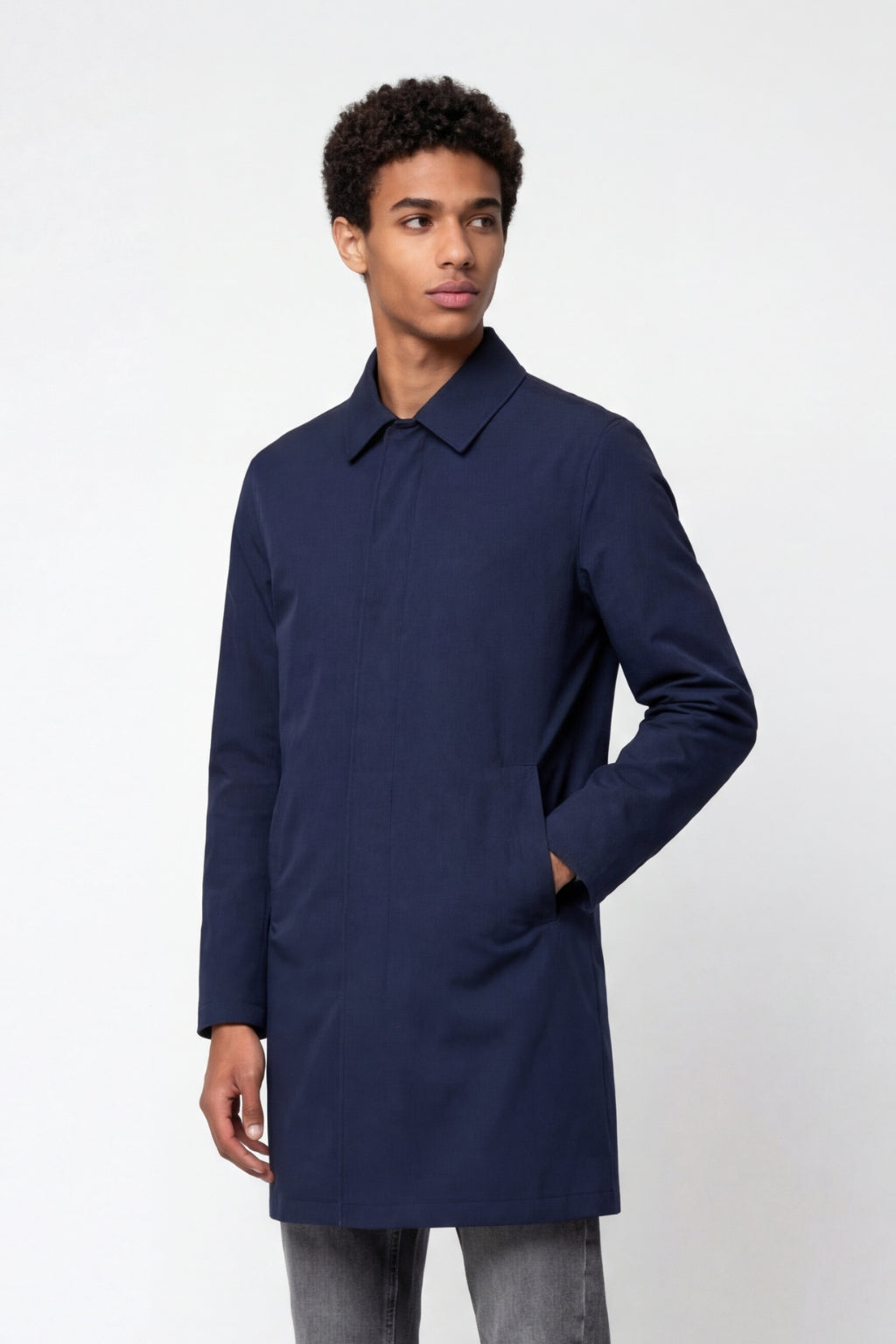 Carter & Jones Navy Rain Coat RRP £129