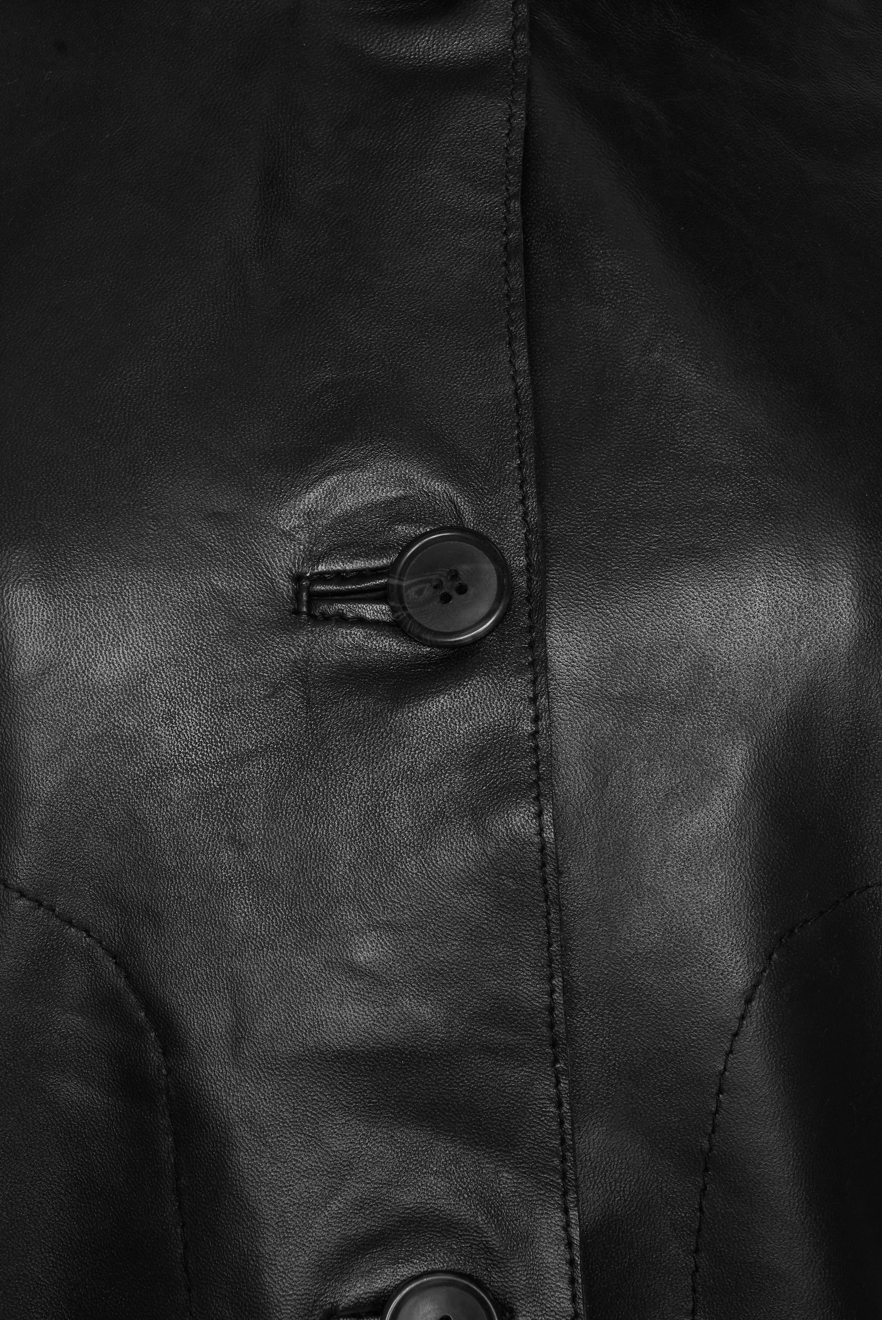 Megan Pelle D’annata Real Leather Jacket in Black RRP £279