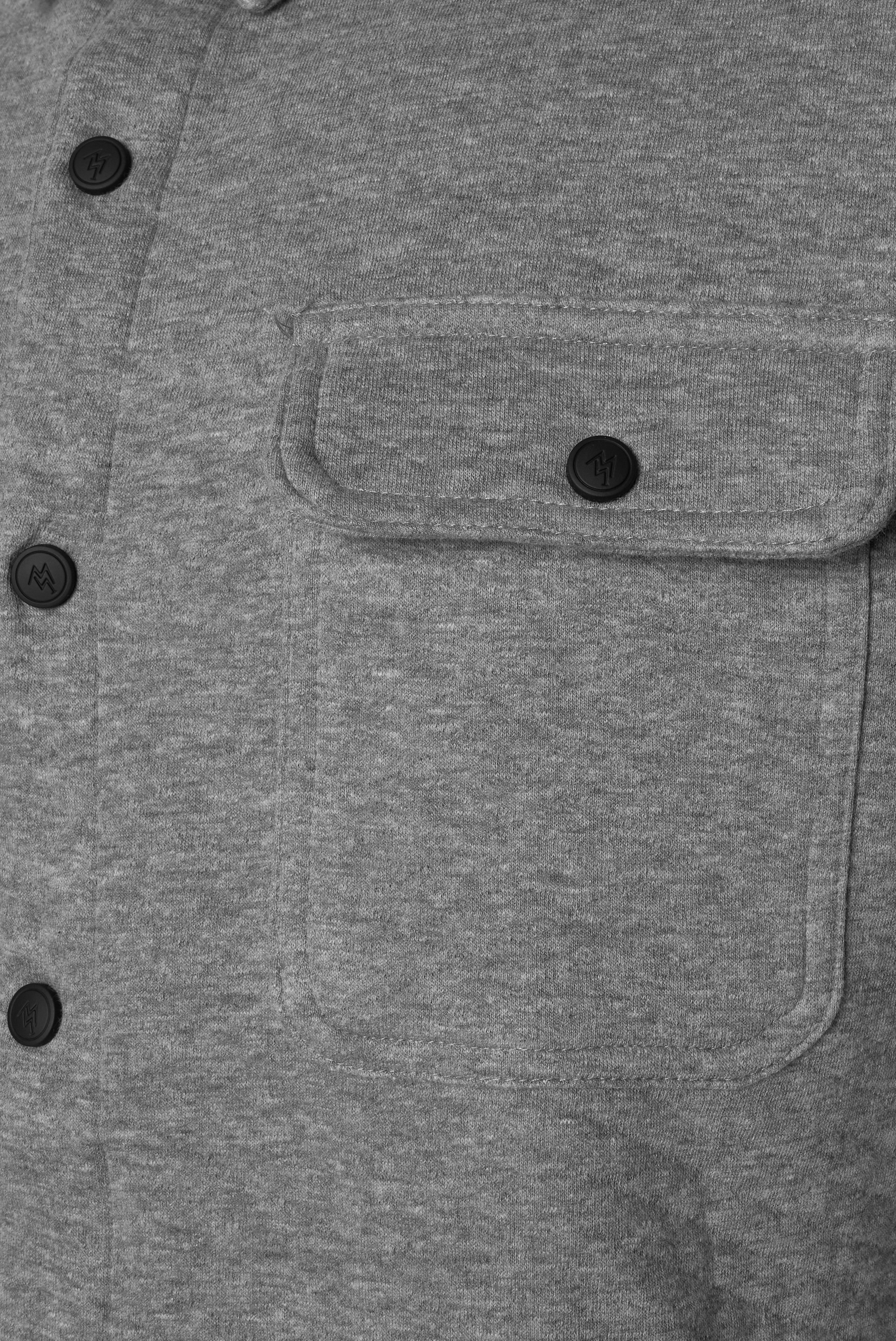 Virgil Quilted Overshirt Grey RRP £100