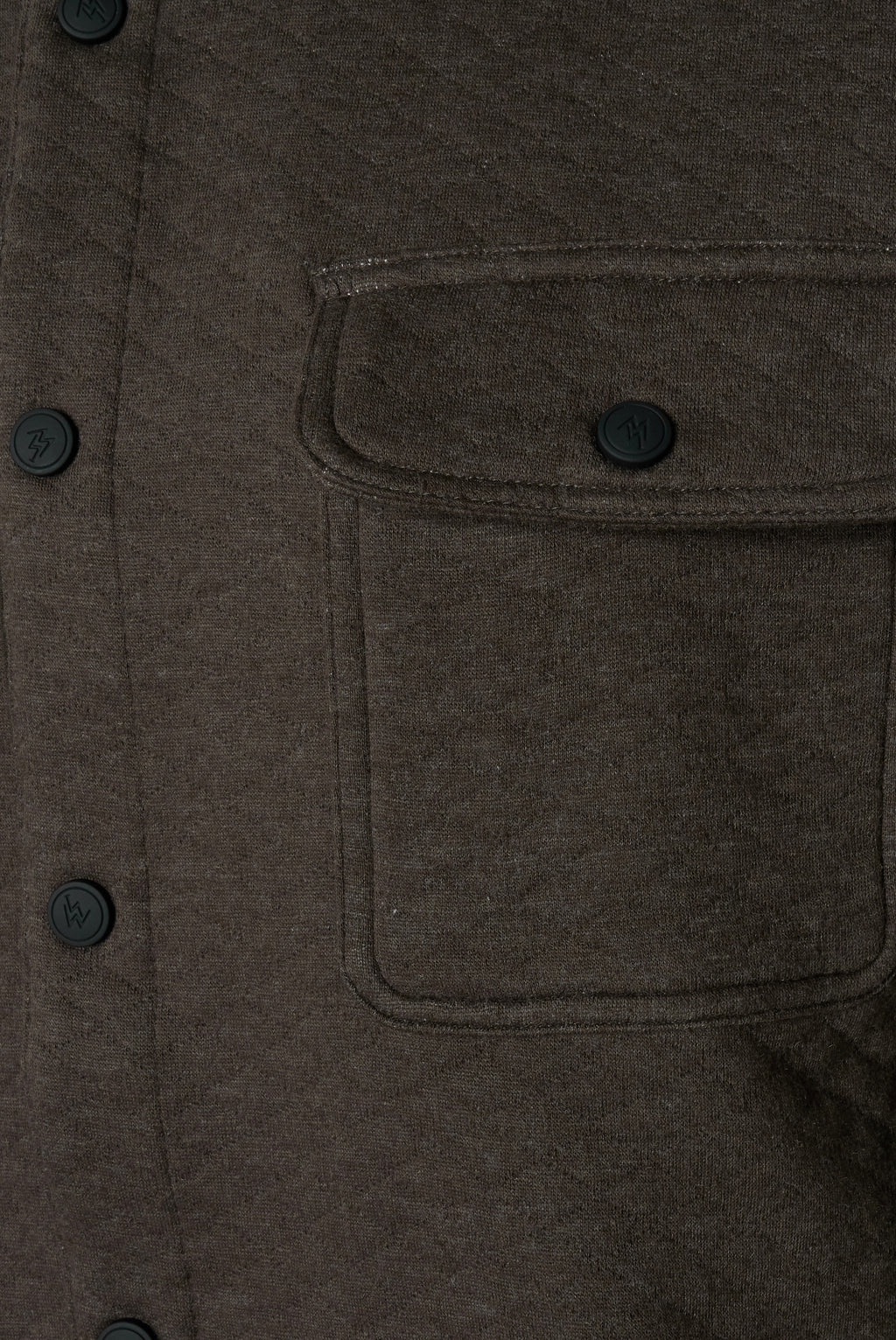 Virgil Quilted Overshirt Brown RRP £100