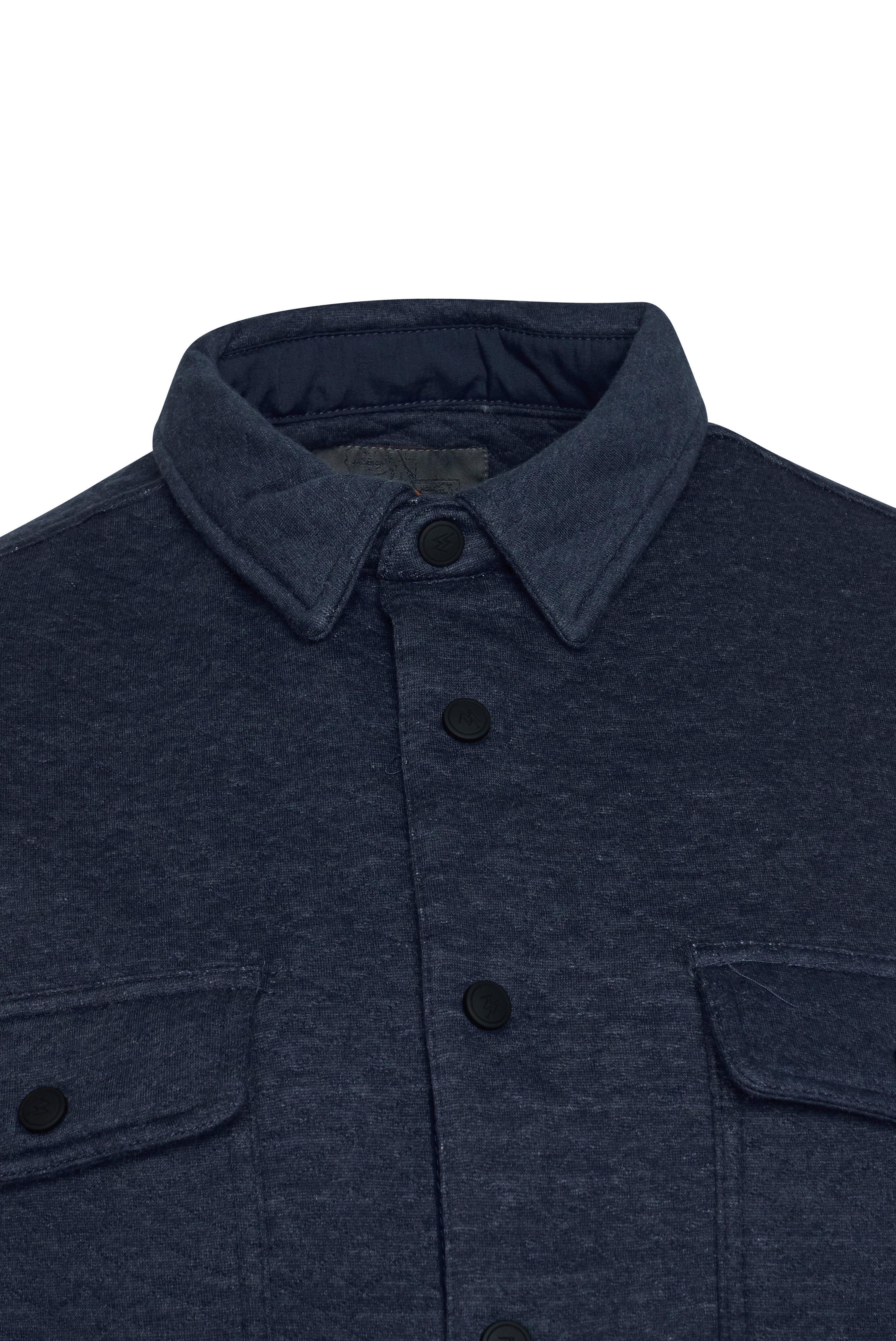 Virgil Quilted Overshirt Blue RRP £100