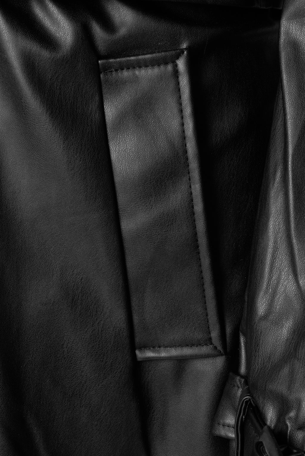 Elle Sophia PU Long Trench Coat in Black RRP £179