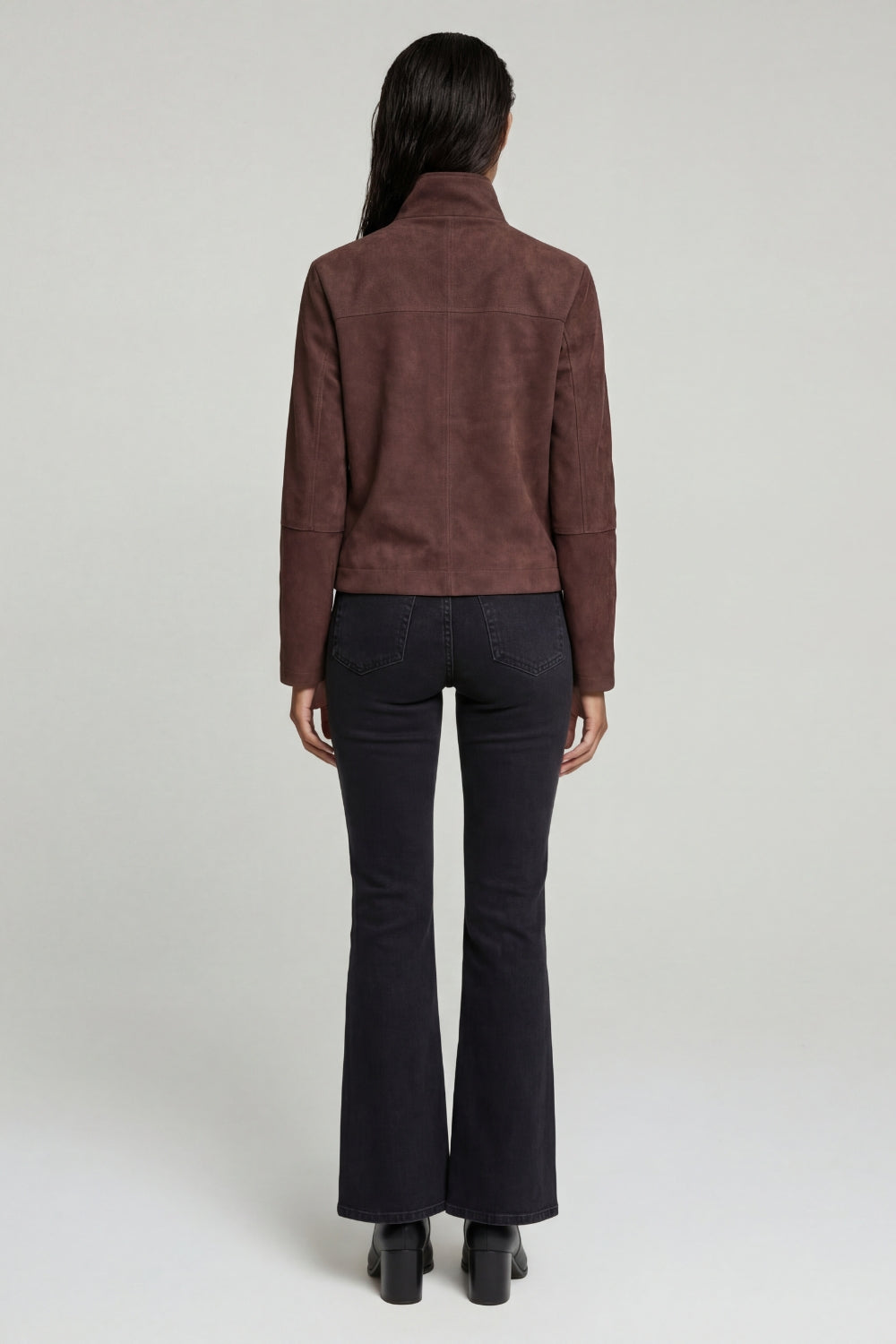 Suede Jacket in Brown RRP £289