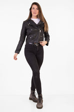 Load image into Gallery viewer, Pelle D’annata Patago Real Leather Biker Jacket in Black RRP £279
