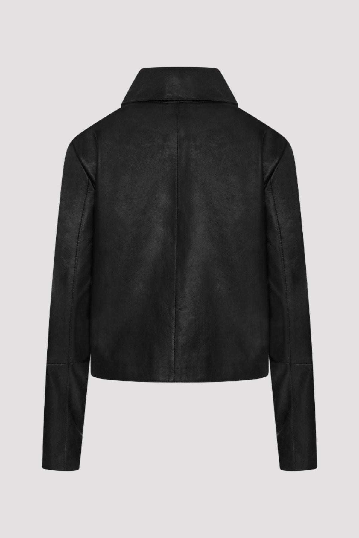 Megan Pelle D’annata Real Leather Jacket in Black RRP £279