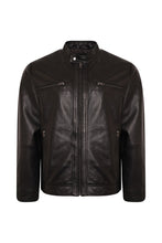 Load image into Gallery viewer, Walter Leather Jacket in Black RRP £299
