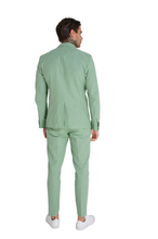 Load image into Gallery viewer, Chris Slim Fit Linen Cotton Blend Single Breasted Suit Blazer in Pastel Green £159
