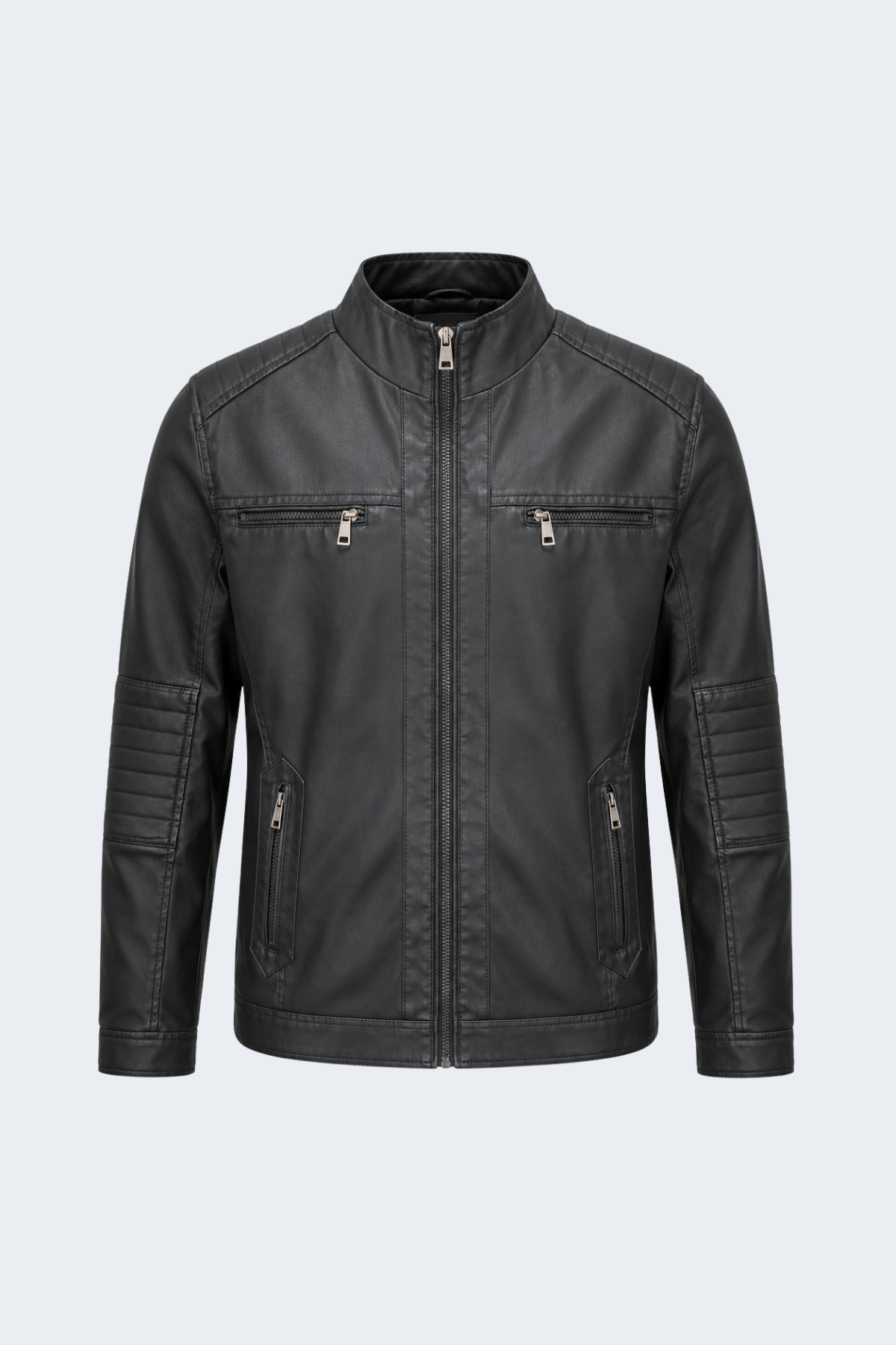 Quilted-Panel Faux-Leather Biker Jacket RRP £129