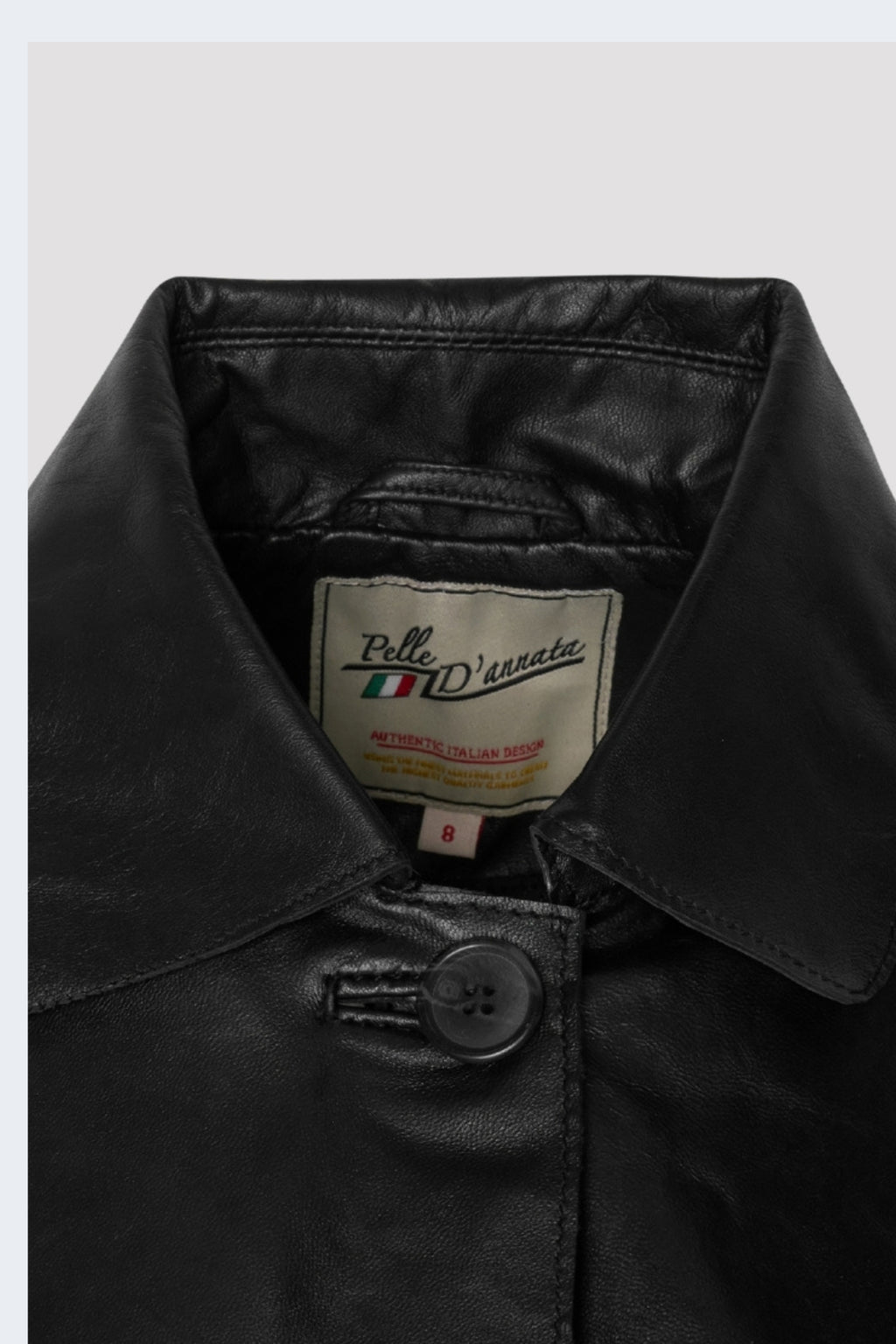 Megan Pelle D’annata Real Leather Jacket in Black RRP £279