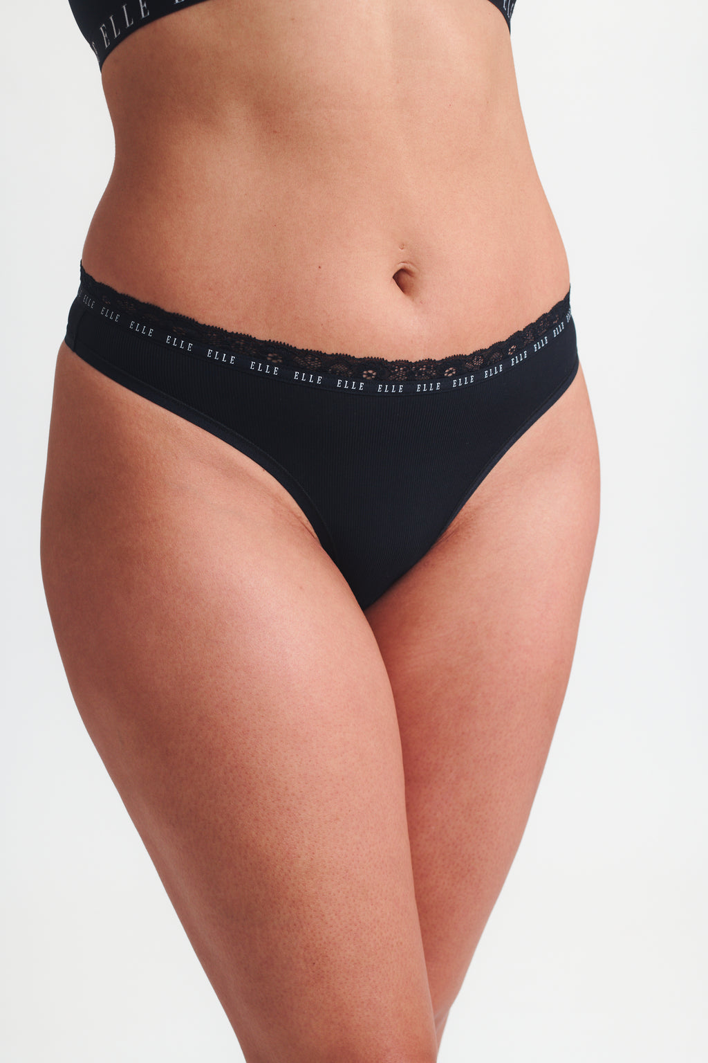 Multi Pack (3) Synthetic Rib Thongs in Black RRP £22