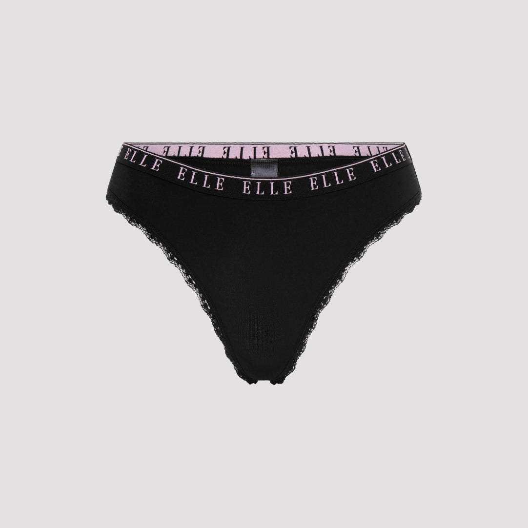 Multi Pack (3) Cotton Lace Trim Tipped Thongs RRP £28