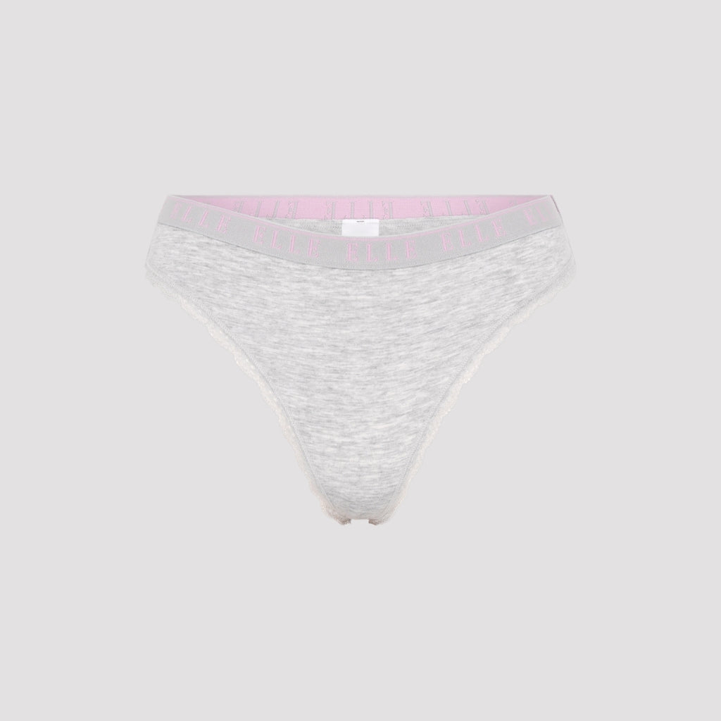 Multi Pack (3) Cotton Lace Trim Tipped Thongs RRP £28